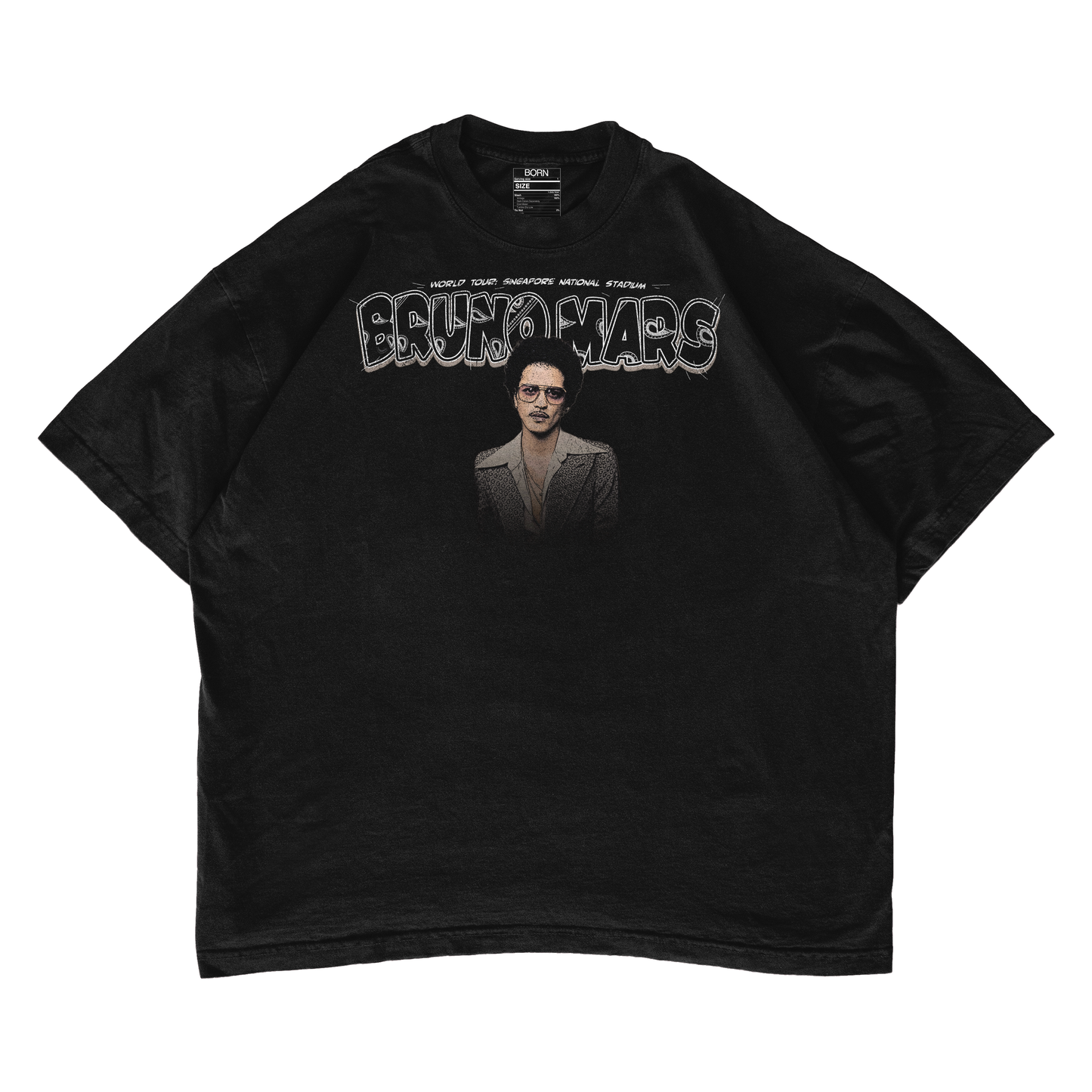 Bruno Mars 2 Boxy Oversized T- Shirt