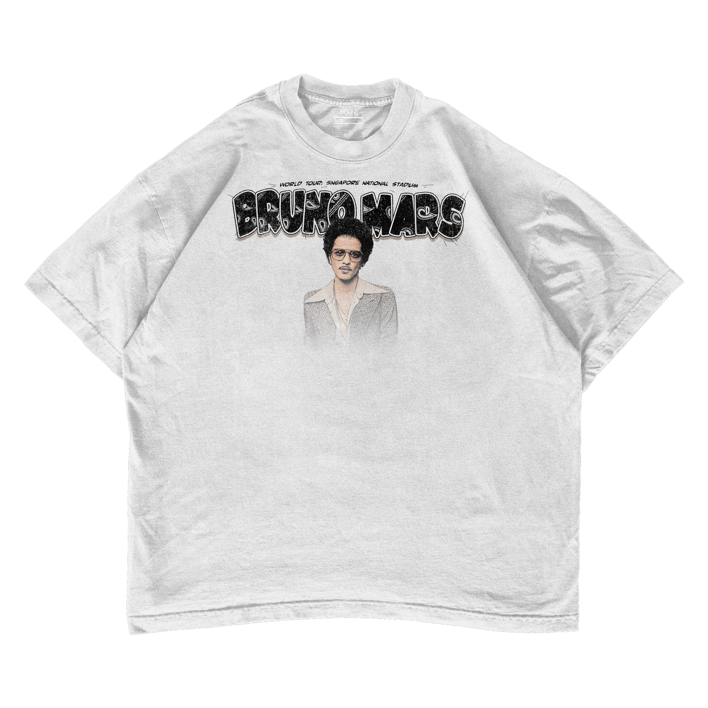 Bruno Mars 2 Boxy Oversized T- Shirt