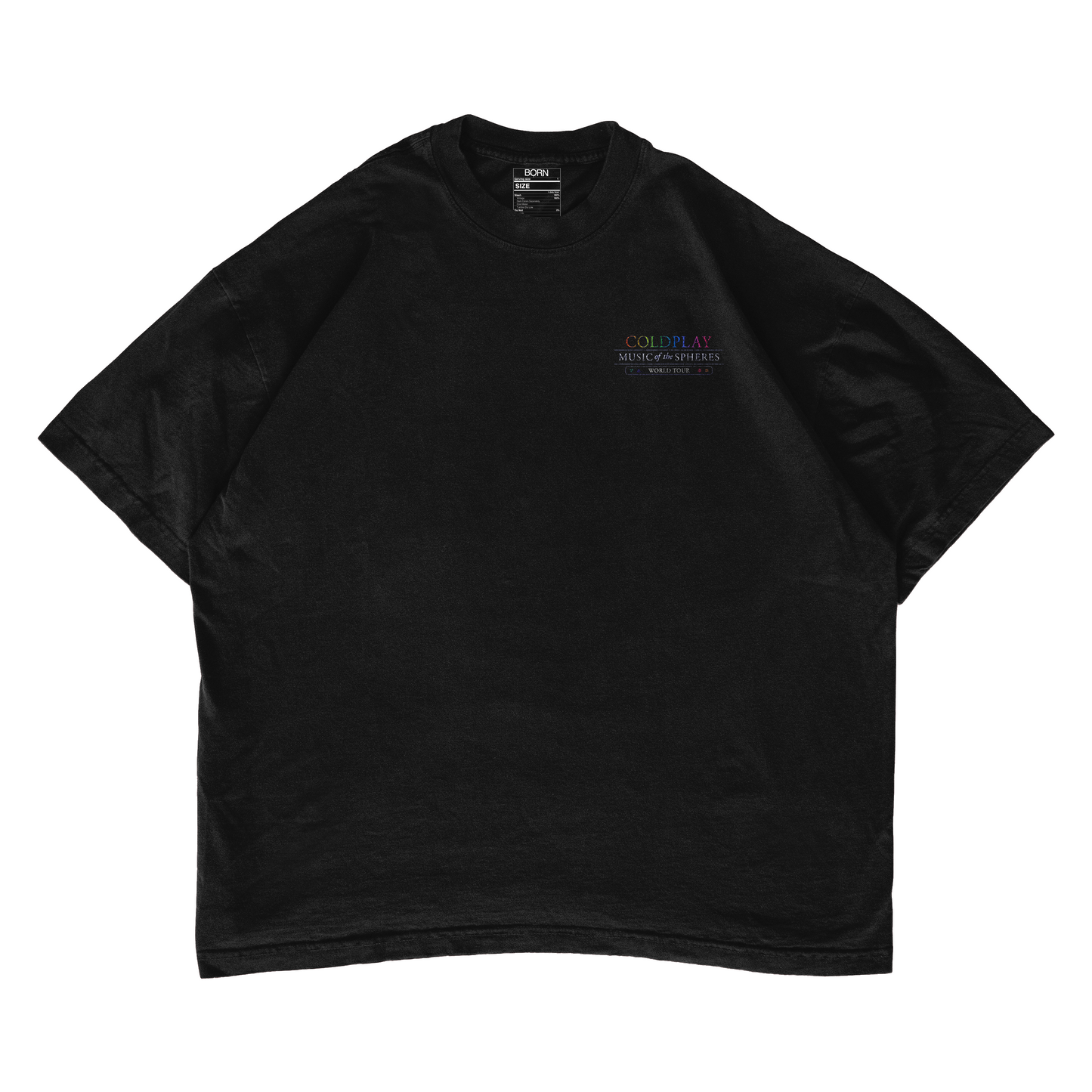 Coldplay Music Of The Spheres Concert Boxy Oversized T- Shirt