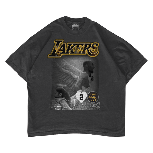 Lakers Kobe and Gianna Oversized T-Shirt - Retro/ Vintage Inspired