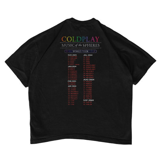Coldplay Music Of The Spheres Concert Boxy Oversized T- Shirt