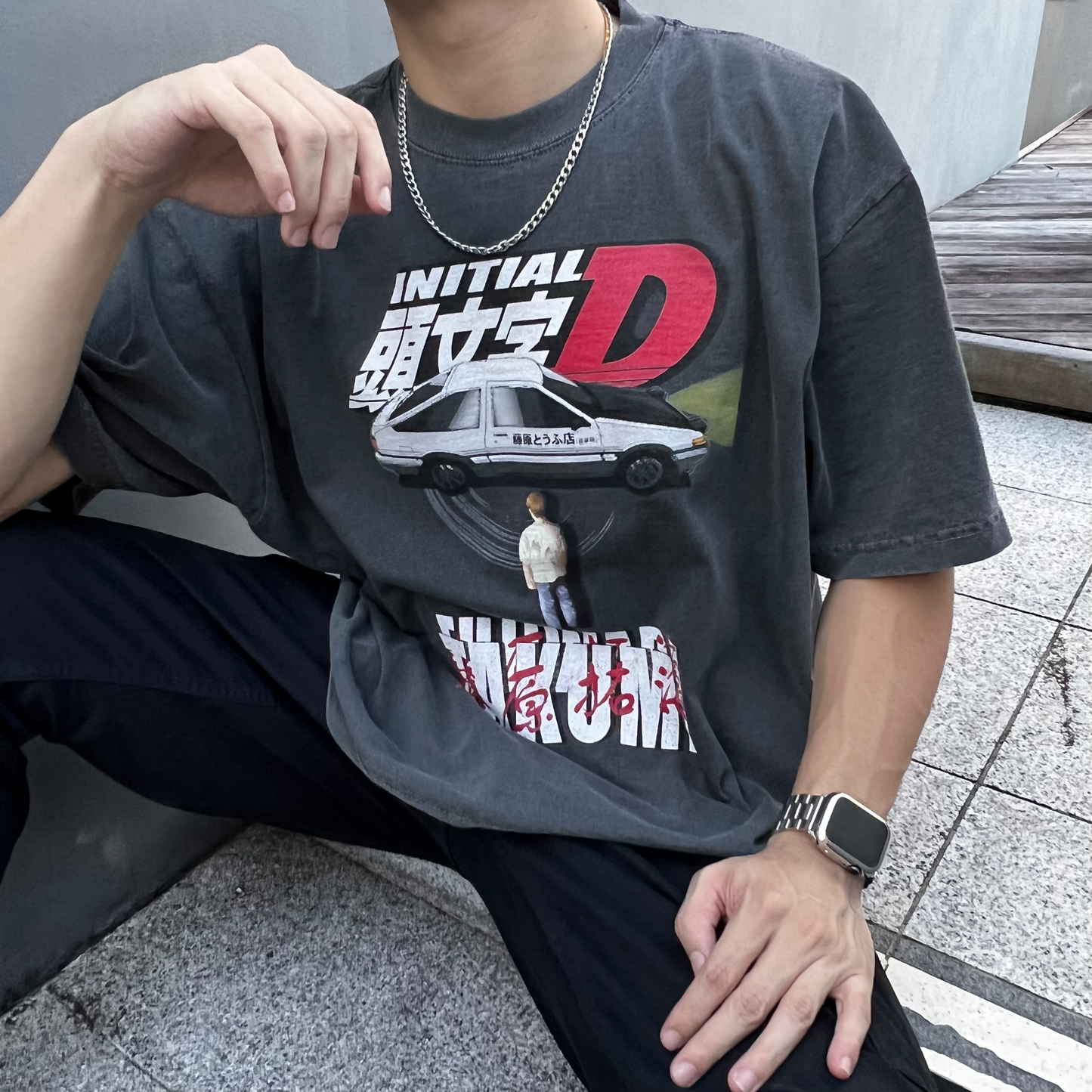 Initial D Takumi Fujiwara Boxy Oversized T-Shirt