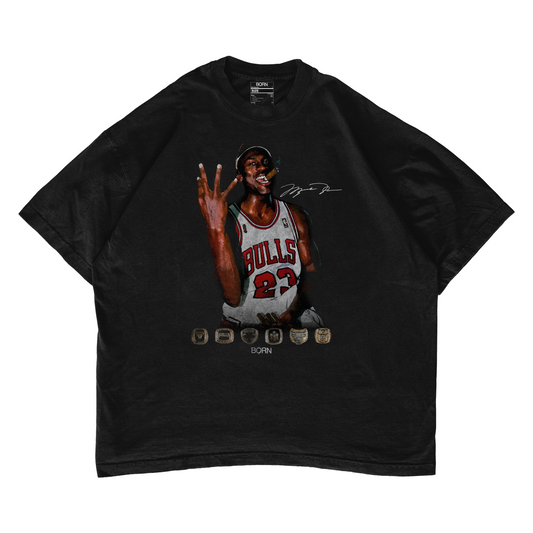 Michael Jordan 6 Rings Oversized T-Shirt